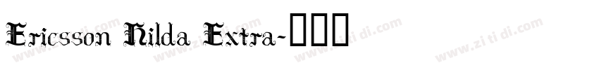 Ericsson Hilda Extra字体转换